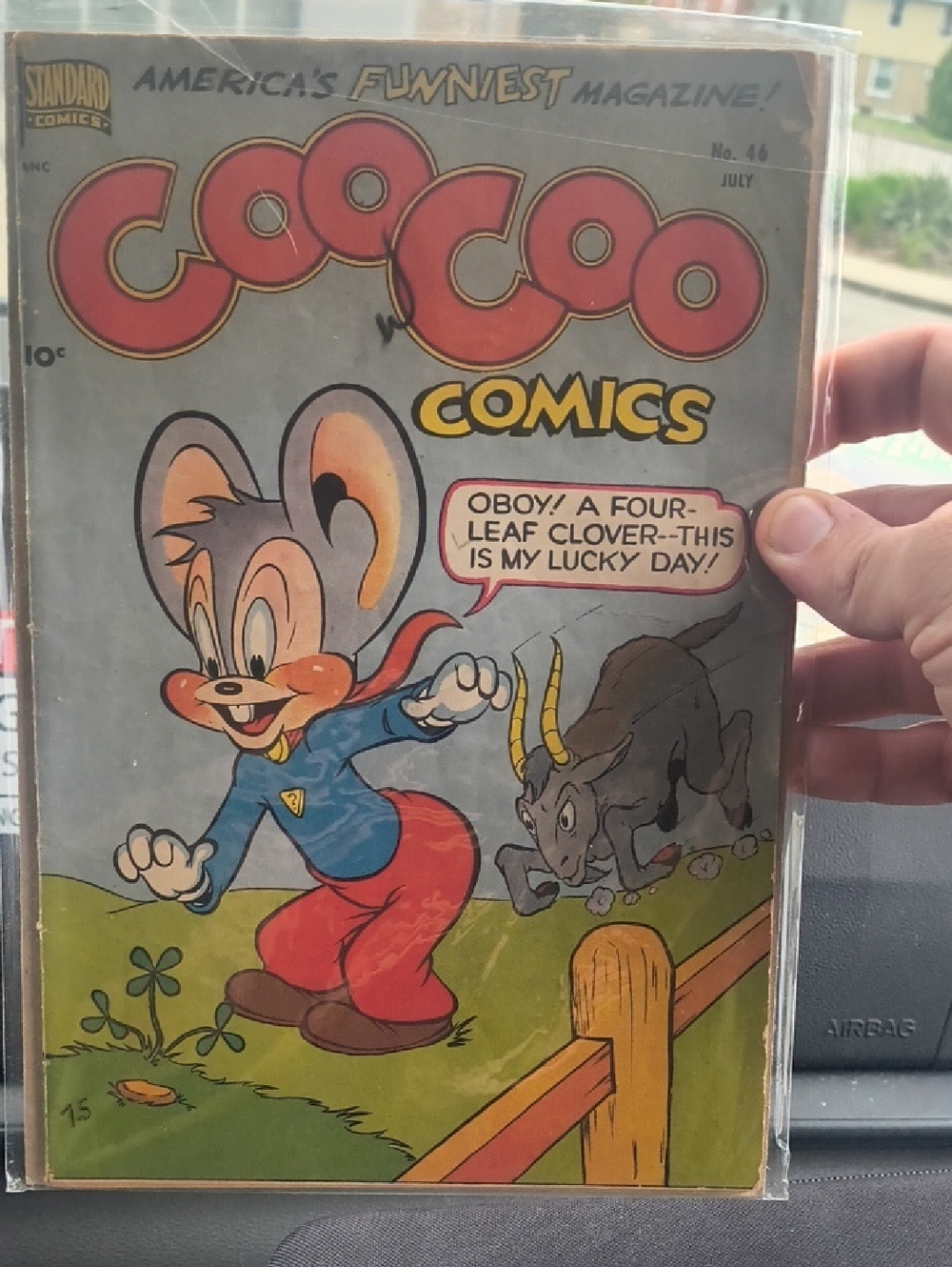 Coocoo Comics No. 46 Vintage Comic Book - Red, Blue, Gray Artwork